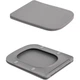 Унітаз підвісний Qtap Tern Ultra Quiet 490×365×325 мм з сидінням Slim Duroplast сірий (QT17332303ASSG) - изображение 2