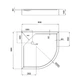 Душовий піддон Lidz Kapielka 90x90x14 білий (LKAST909014R) - изображение 3