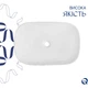 Раковина накладна Qtap Robin 600x390x150 мм з донним клапаном мармур (QTROB188MR49788) - изображение 3