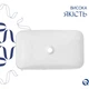 Раковина накладна Qtap Tern 605x350x140 мм з донним клапаном мармур (QTTER188MR49791) - изображение 2