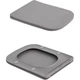 Унітаз підвісний Qtap Tern Ultra Quiet 520×345×325 мм з сидінням Slim Duroplast сірий (QTTER26SG49000) - изображение 2