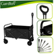 Складная садовая тележка 90 л 100 кг для дачи и кемпинга черный Gardlov HM-0563 - изображение 5