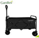 Складная садовая тележка 90 л 100 кг для дачи и кемпинга черный Gardlov HM-0563 - изображение 6