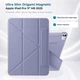 Чехол для планшета BeCover Ultra Slim Origami Magnetic для Apple iPad Pro 11" M5 2025 с креплением для стилуса Apple Pencil Deep Purple (BC_715952) - изображение 7