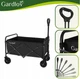 Складная тележка 90 л 100 кг для сада и дачи черная Gardlov FK-1249 - изображение 5