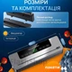 Вакууматор побутовий для продуктів – кухонний вакуумний пакувальник для дому з дисплеєм та вбудованим різаком - зображення 4
