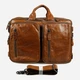 Сумка портфель мужская из натуральная кожи Vintage leather-14353 Рыжяя - изображение 5