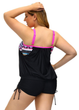 Женский купальник Hanna Nikole Tankini Plus Size 60с утягивающим эффектом Комбинированный (9509) - зображення 5