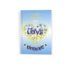 Блокнот Аркуш В6 96 аркушів у клітинку бічна спіраль Love Ukraine (1В2236) - изображение 1