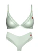 Комплект Tease Lightly Lined Satin Kiss Plunge Bra Мʼятний 36D-M - изображение 1