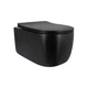 Унитаз подвесной Qtap Taurus Ultra Quiet 515×360×350 мм, Matt Black, с сиденьем Slim Duroplast / Soft-close / Quick Release QTTAU28BLM50504 - изображение 1