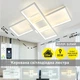 Люстра смарт світлодіодна керована ESLLSE SVEN 85W 3S 690x470x85 мм Білий - зображення 2