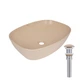 Раковина накладная Qtap Cardinal 500х380х140 мм, Beige, прямоугольная, с донным клапаном QTCAR188SB49825 - изображение 1