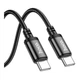Кабель USB Hoco X89 Type-C to Type-C 60W (довжина 2 метри, колір чорний) - изображение 2