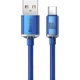 Кабель Baseus Crystal Shine Series USB-A to Type-C 100W 1.2m Blue (CAJY000403) [169551] - изображение 2