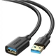 Кабель-подовжувач Ugreen US129 USB-A 3.0 Extension Male 1m Black (10368) [170064] - зображення 5