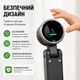 Складной Турбо вентилятор портативный, 5 скоростей, LED дисплей, USB Type-C, настольный и ручной 2 в 1 с ремешком на шею, черный - изображение 7