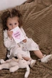 Картки для фотосесії "Baby cards" УКРАЇНСЬКОЮ, рожеві, набір двосторонніх листівок 12 од - зображення 3