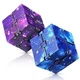 Магический кубик с бесконечными вариантами, куб антистресс CRAZY CUBE голубая пластиковая игрушка - изображение 8