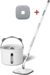 Набор для уборки RZTK Spin Mop 2 (швабра и ведро с отжимом) + 1 дополнительная сменная насадка - изображение 1