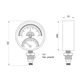 Термоманометр радіальний Thermo Alliance Standart біметалевий 1/2" 10 бар 120°C (SD17210B) - зображення 4