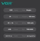 Электробритва VGR V-640S черная мощная с USB зарядкой для бритья и стрижки волос LS-505 - изображение 4