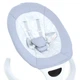 Шезлонг-гойдалка SOUL ME 1175 5 швидкостей 12 мелодій Light Gray 75х64х44 см метал пластик тканина - зображення 2
