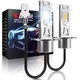 LED лампы H3 80 Вт 16000 лм 6000K CSP безветиляторные, комплект 12 В - изображение 1