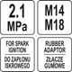 Компрессометр YATO для бензиновых двигателей 2.1 МПа M14 M18 набор 5 предметов в кейсе YT-73011 - изображение 6
