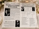 Персоналізована весільна газета з історією кохання та фото "Wedding Times". Набір 10 шт. - зображення 3
