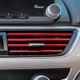 Декоративні молдинг-смужки для вентиляційних решіток авто AutoAccent, комплект 20 штук, червоні - зображення 2