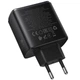 Сетевое зарядное устройство HOCO C160A Upgrade PD65W+QC3.0 (1USB-A/2C) (Black) (254495) - изображение 3