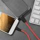 Дата кабель HOCO X21 Silicone Type-C Cable (1m) (Чорний / Червоний) (437) - зображення 4