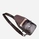 Сумка слинг через плечо мужская из натуральная кожи Vintage leather-14559 Коричневая - изображение 7
