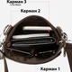 Сумка кросс боди через плечо мужская из натуральная кожи Vintage leather-14608 Коричневая - изображение 8