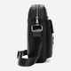 Сумка кросс боди через плечо мужская из натуральная кожи Vintage leather-14649 Черная - изображение 5
