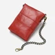 Кошелек женский кожаный для карточек Vintage leather-14680 Красный - изображение 3
