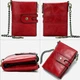 Кошелек женский кожаный для карточек Vintage leather-14680 Красный - изображение 12