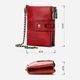 Кошелек женский кожаный для карточек Vintage leather-14680 Красный - изображение 13