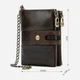 Кошелек кожаный для карточек Vintage leather-14682 Коричневый - изображение 10