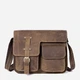 Сумка мессенджер через плечо мужская из натуральная кожи Vintage leather-14697 Коричневая - изображение 1