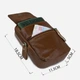 Сумка планшет через плечо мужская из натуральная кожи Vintage leather-14705 Коричневая - изображение 8