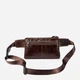 Сумка на пояс бананка мужская из натуральная кожи Vintage leather-14738 Коричневая - изображение 2