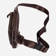 Сумка на пояс бананка мужская из натуральная кожи Vintage leather-14738 Коричневая - изображение 3