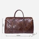 Дорожная сумка мужская Vintage leather-14752 Коричневая - изображение 7