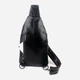 Сумка слинг через плечо мужская из натуральная кожи Vintage leather-14760 Черная - изображение 3