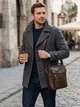 Сумка планшет через плечо мужская из натуральная кожи Vintage leather-14764 Коричневая - изображение 2