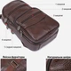 Сумка слинг через плечо мужская из натуральная кожи Vintage leather-14986 Коричневая - изображение 9