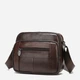 Сумка кросс боди через плечо мужская из натуральная кожи Vintage leather-14988 Коричневая - изображение 4