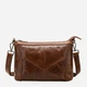 Сумка кросс боди через плечо женская из натуральная кожи Vintage leather-20052 Коричневая - изображение 1